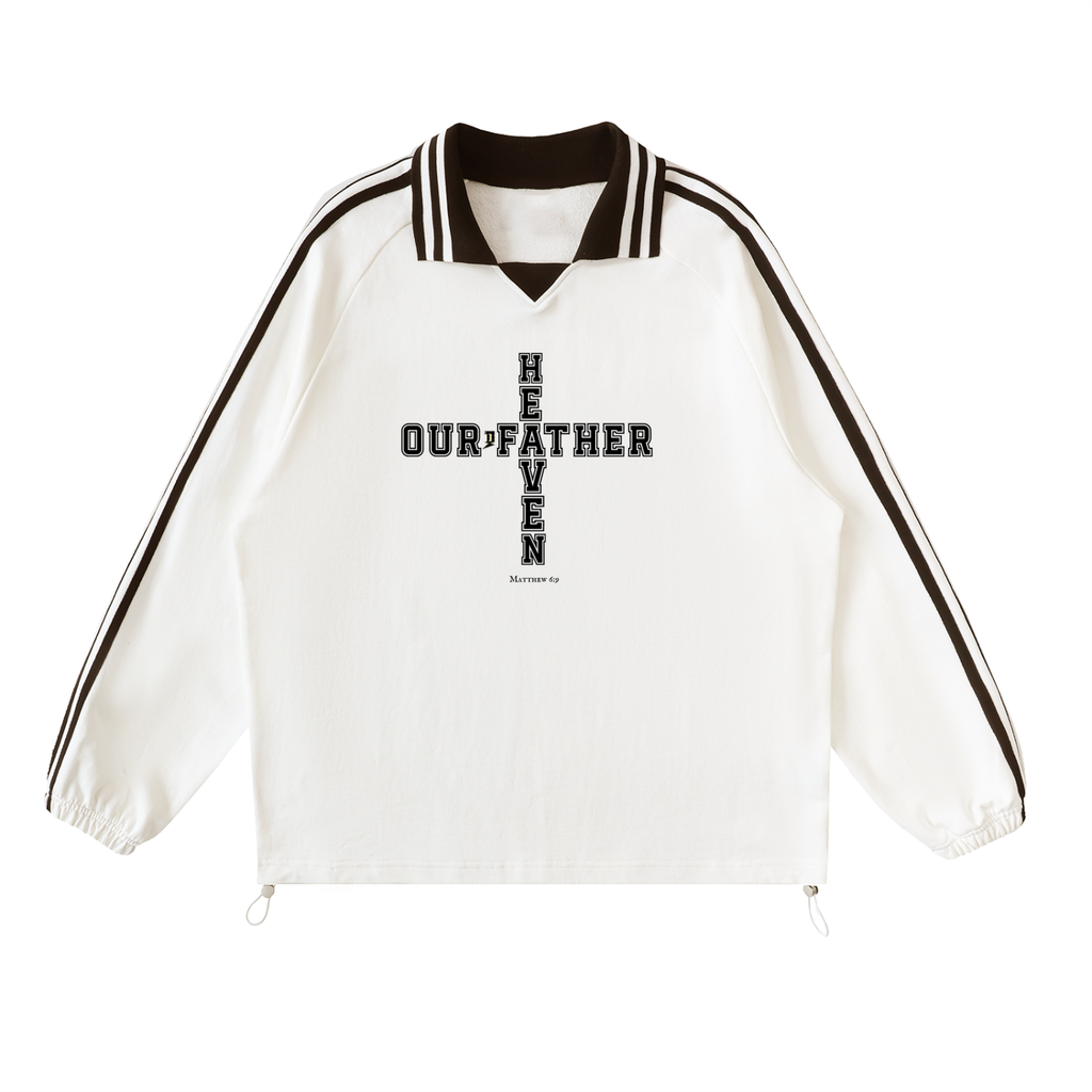 Cross Collared Sweatshirt