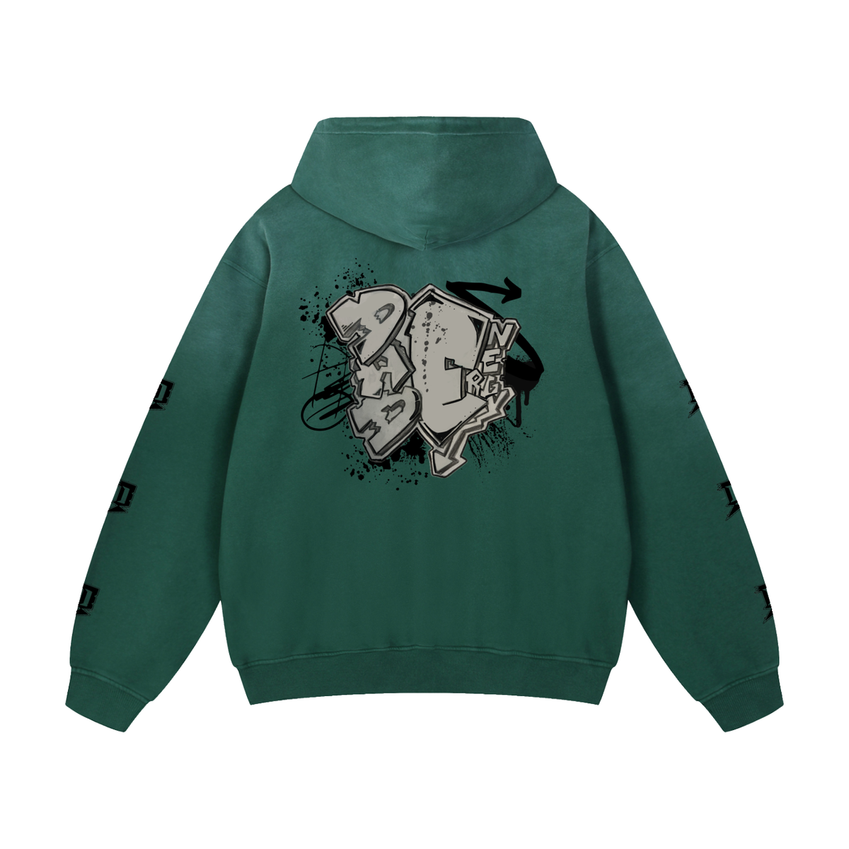 Ombre Graphic Hoodie