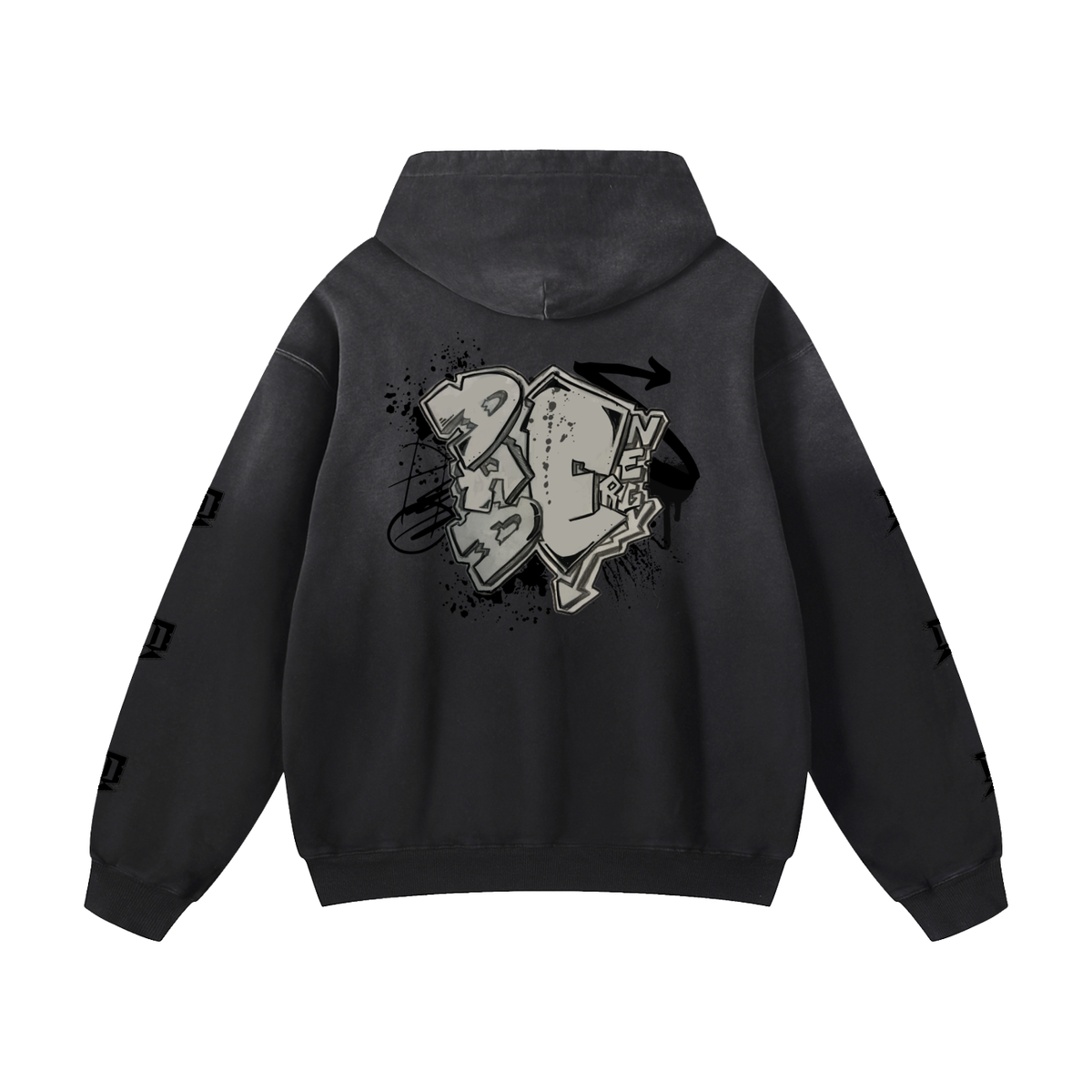Ombre Graphic Hoodie