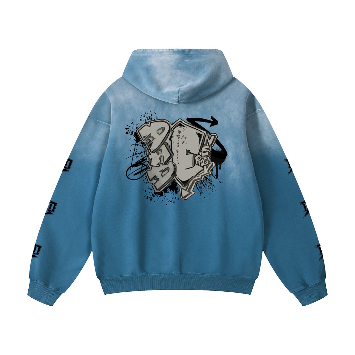 Ombre Graphic Hoodie