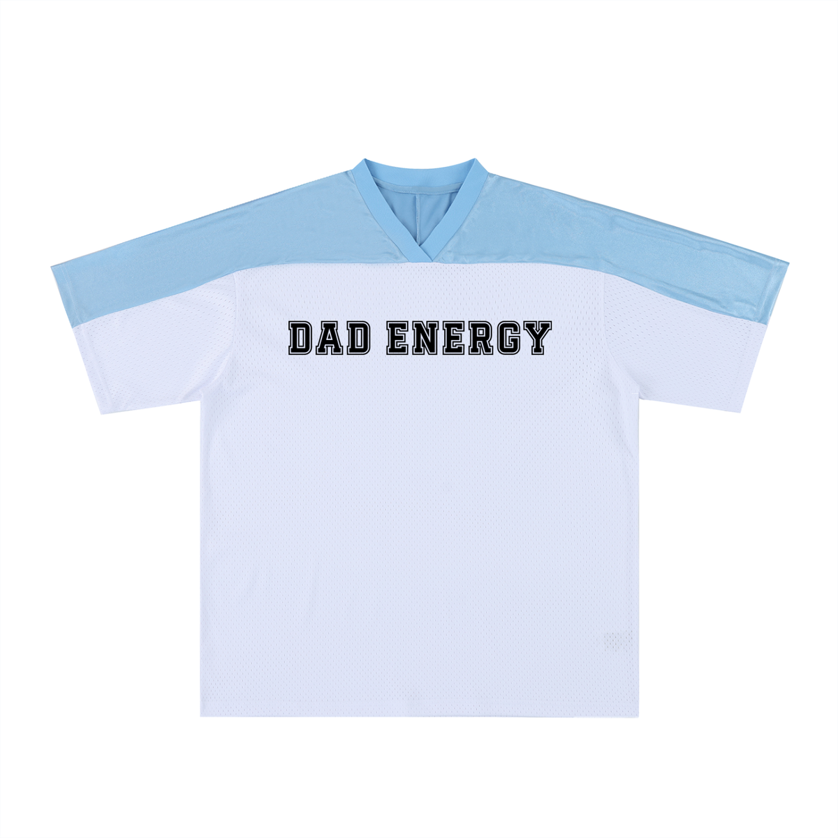 Oversized Mesh V-Neck Jersey